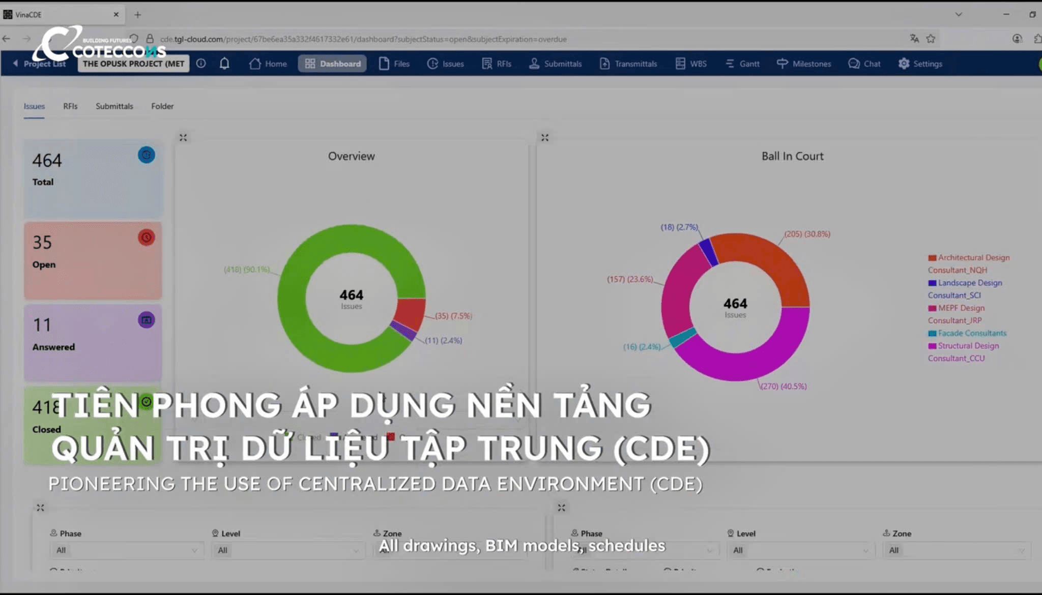 VinaCDE đồng hành cùng Coteccons